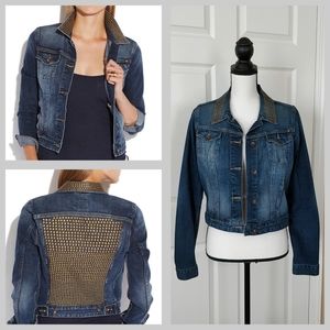Lucky Brand pixie studded denim jacket